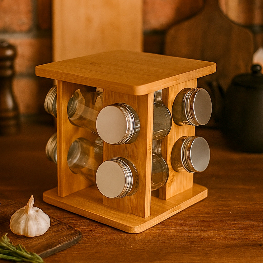 Spice Bambu + 8 potes de vidros grátis