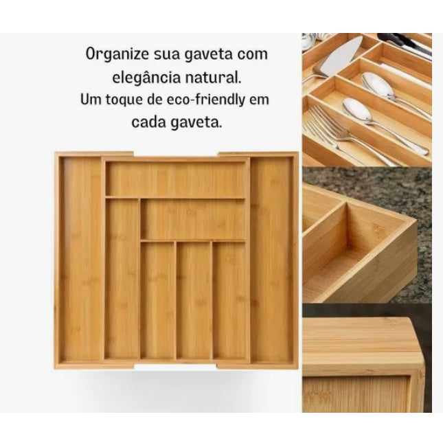 OrganizaFlex Bambu - 7 Divisórias