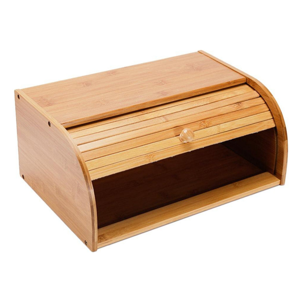 BreadBox Bambu - Com Tampa Retrátil