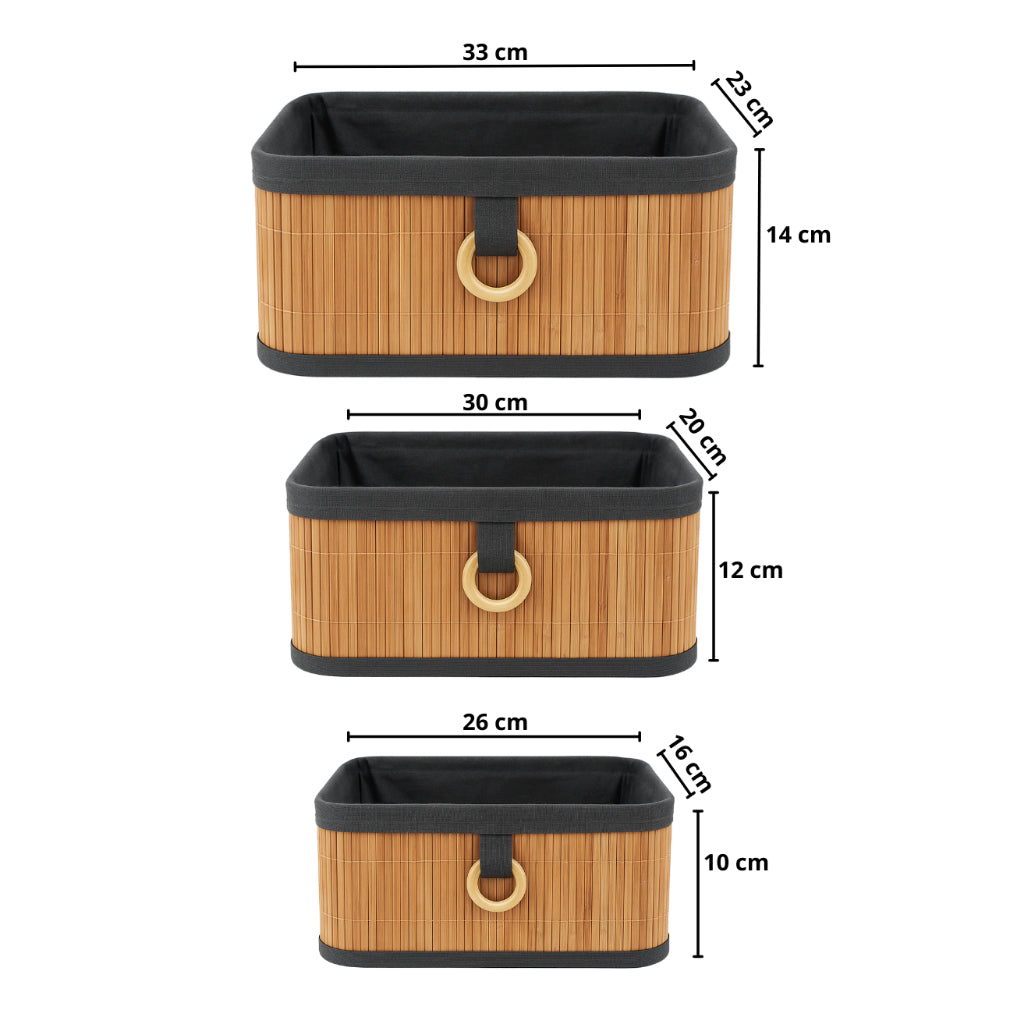 Trio Bambu Chic - Kit 3 unidades