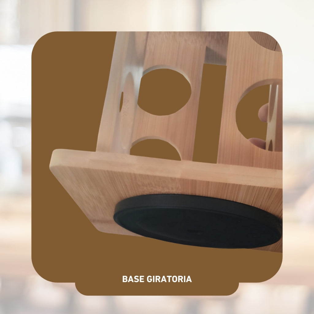 Spice Bambu + 8 potes de vidros grátis