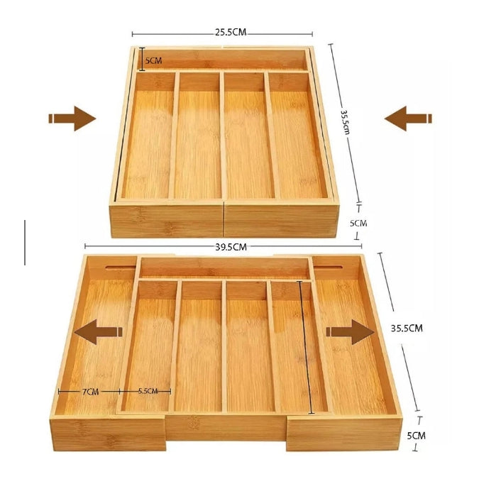 OrganizaFlex Bambu - 7 Divisórias