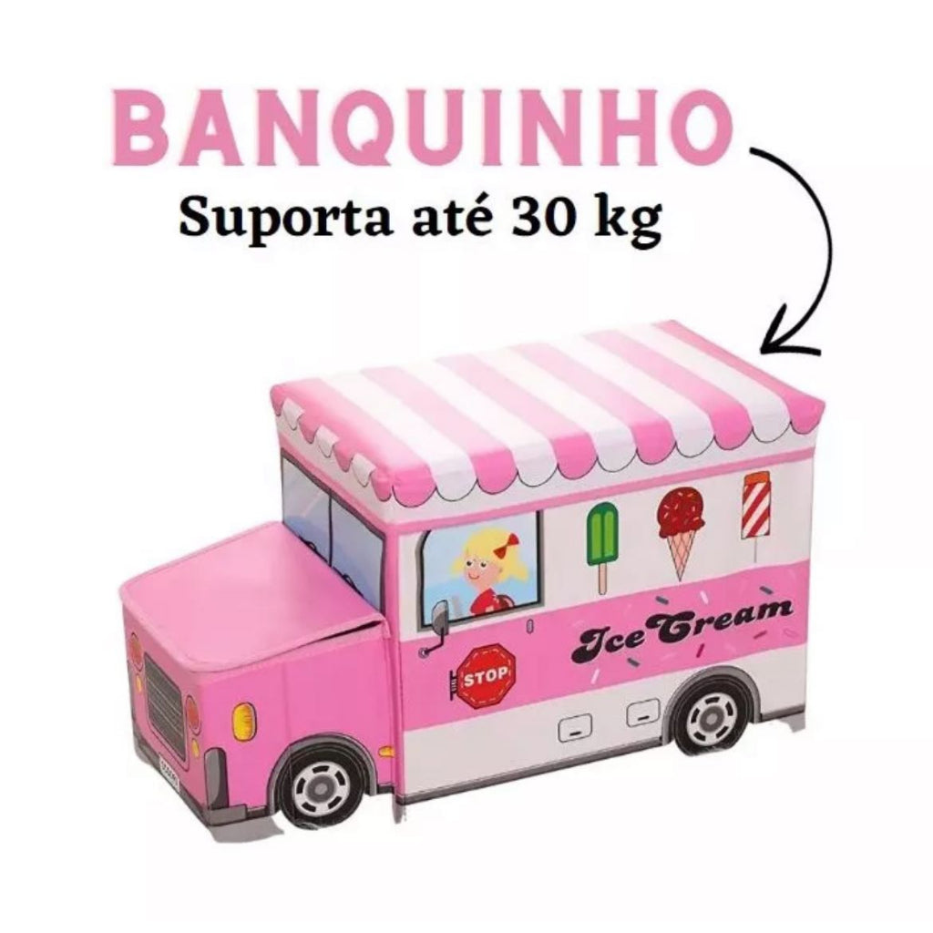 BusToy- Baú Puff Infantil