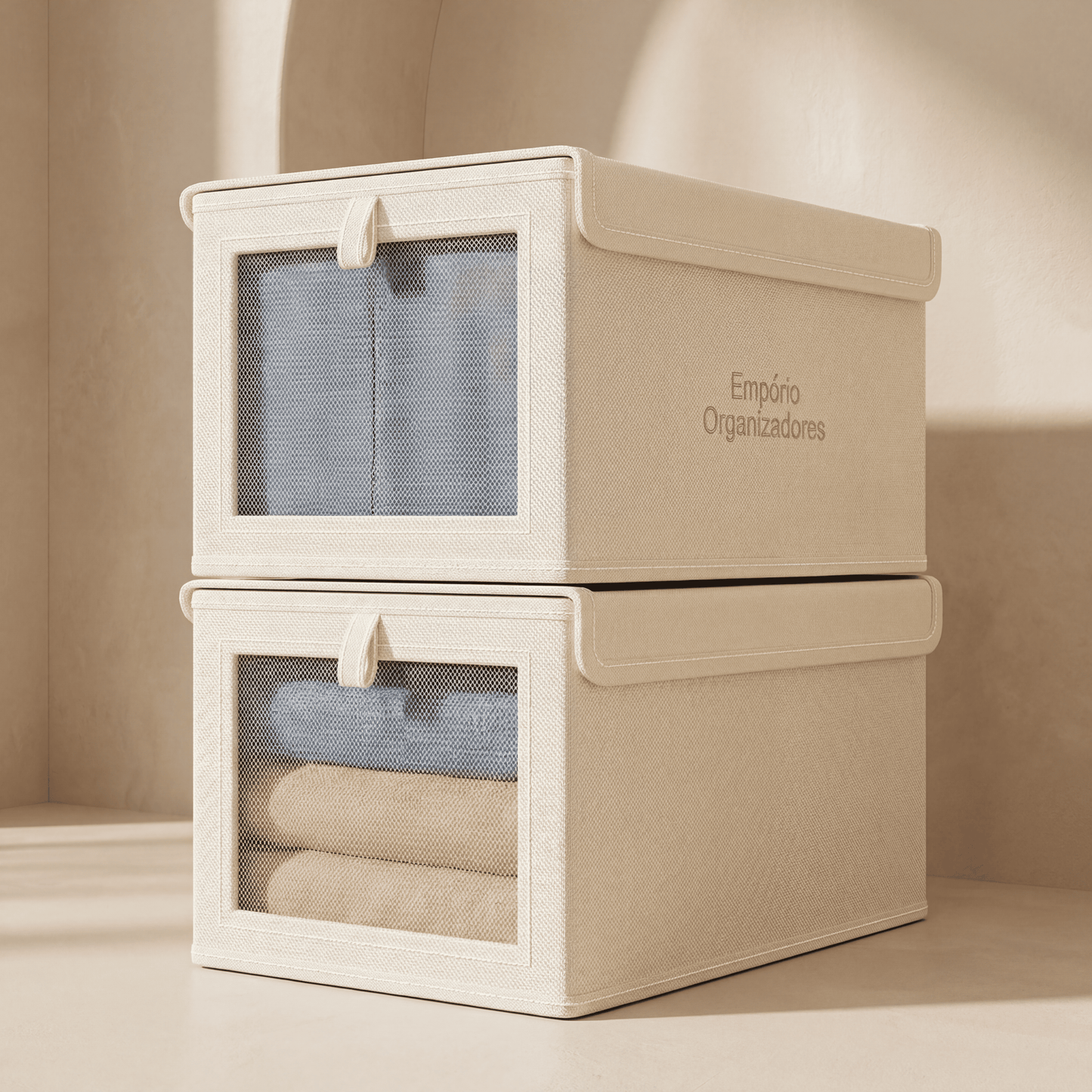 Organizer Tampa Max – Kit com 3 Organizadores para Armário, Closet e Enxoval