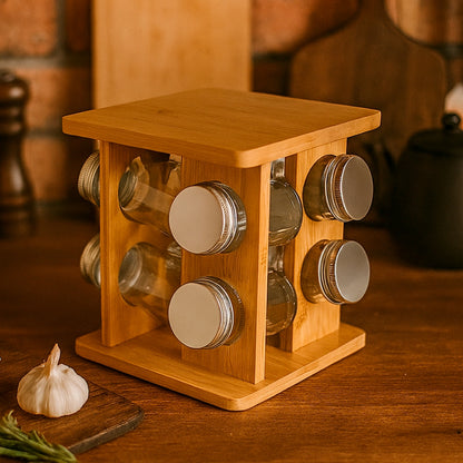Spice Bambu + 8 potes de vidros grátis