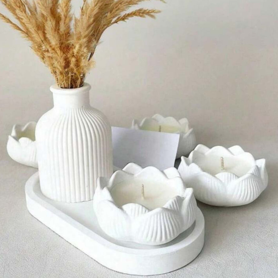 Kit Decor Flor de Lótus & Vaso Riviera