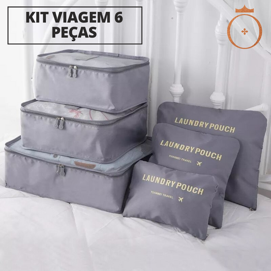 Organizador de viagem - 6 peças