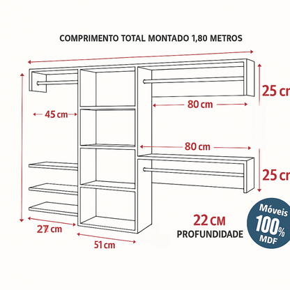Camila Closet - 100% MDF