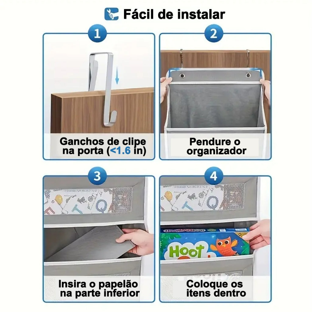 Organizador suspenso de porta