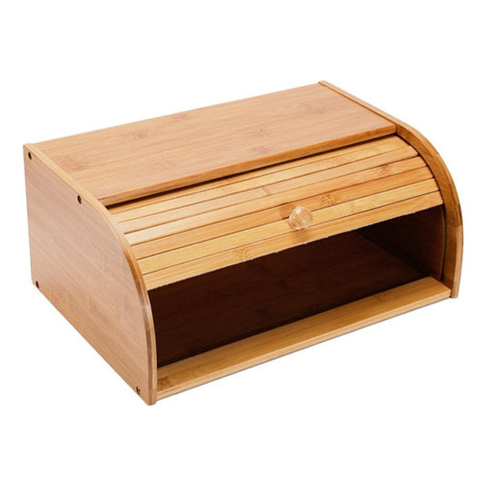 BreadBox Bambu - Com Tampa Retrátil