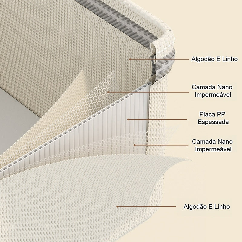 Caixa de algodão e linho - Pague 2 e Leve 3