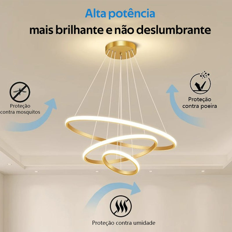 Luminária Orbital Lux 3 Rings