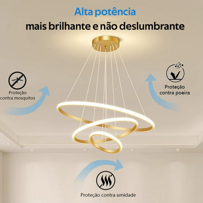 Luminária Orbital Lux 3 Rings