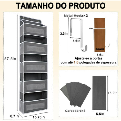 Organizador suspenso de porta