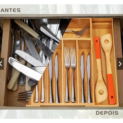 OrganizaFlex Bambu - 7 Divisórias