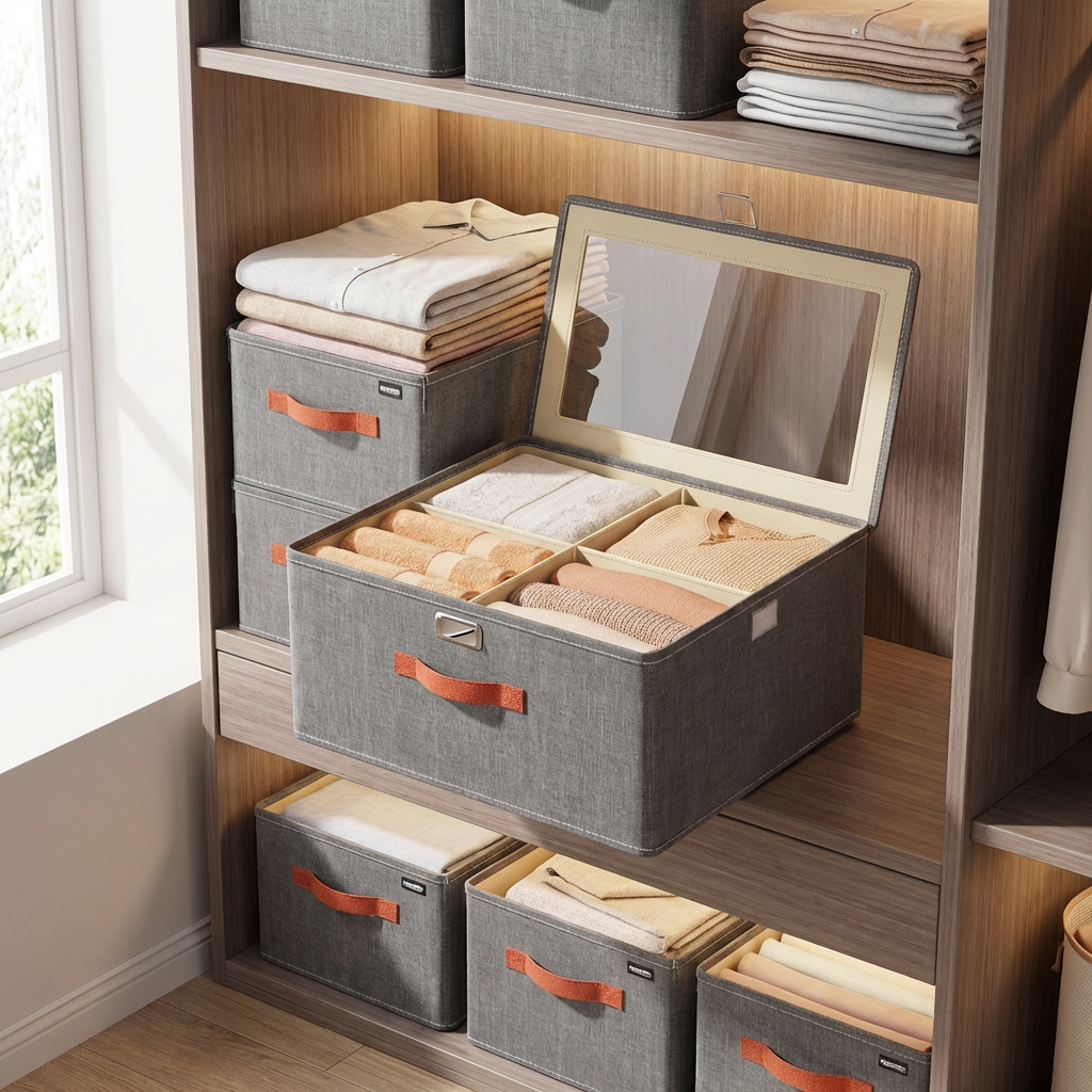 Organizer Tampa Max – Kit com 3 Organizadores para Armário, Closet e Enxoval