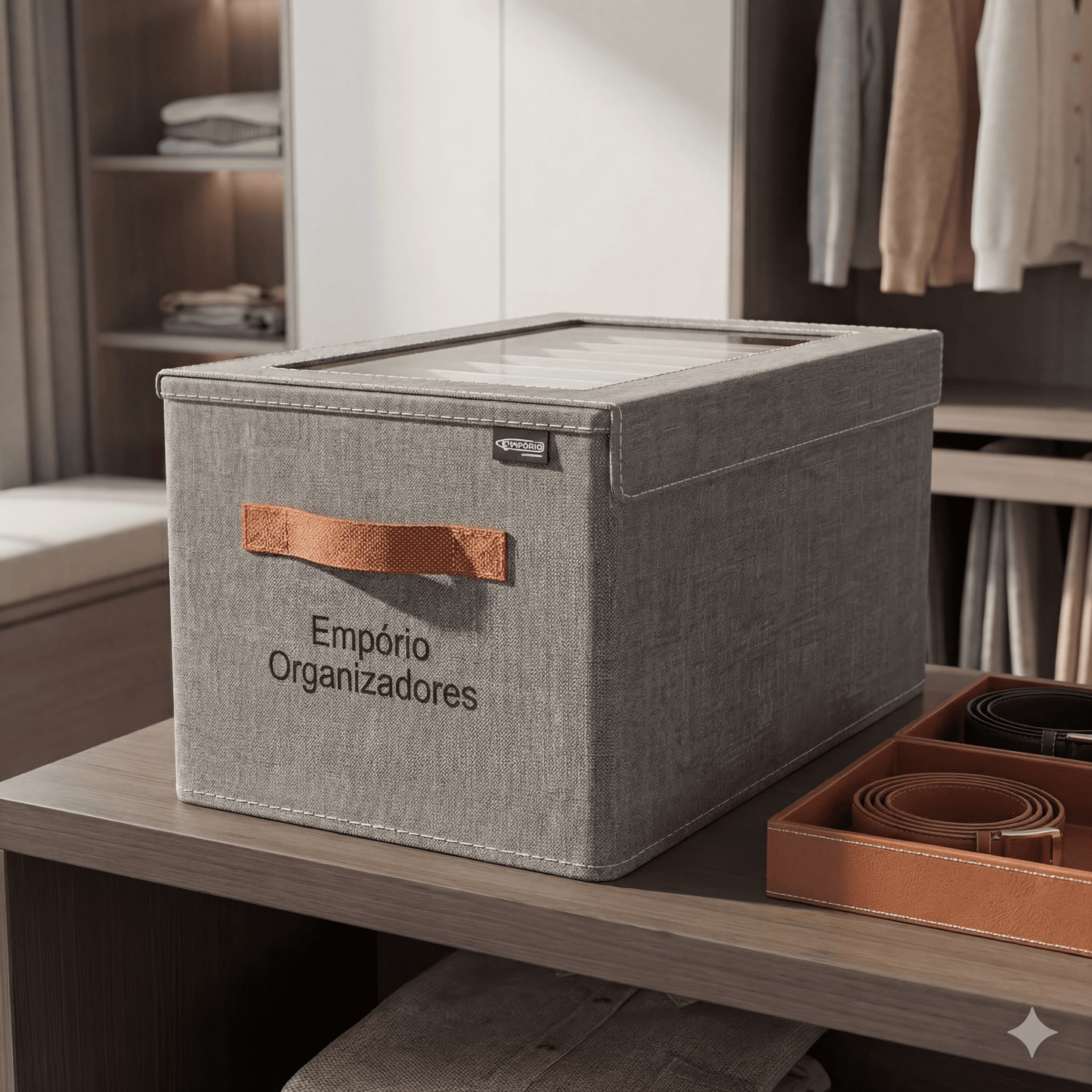 Organizer Tampa Max – Kit com 3 Organizadores para Armário, Closet e Enxoval