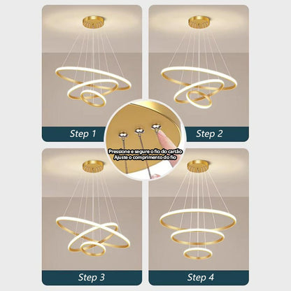 Luminária Orbital Lux 3 Rings