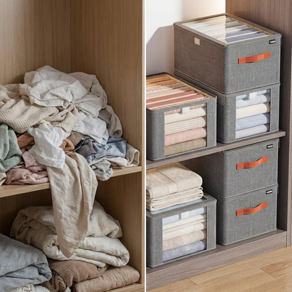 Organizer Tampa Max – Kit com 3 Organizadores para Armário, Closet e Enxoval