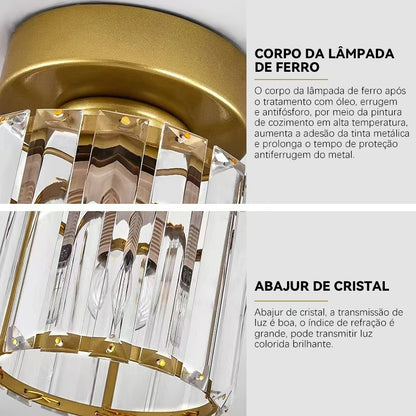 Luminária Cristal Cube