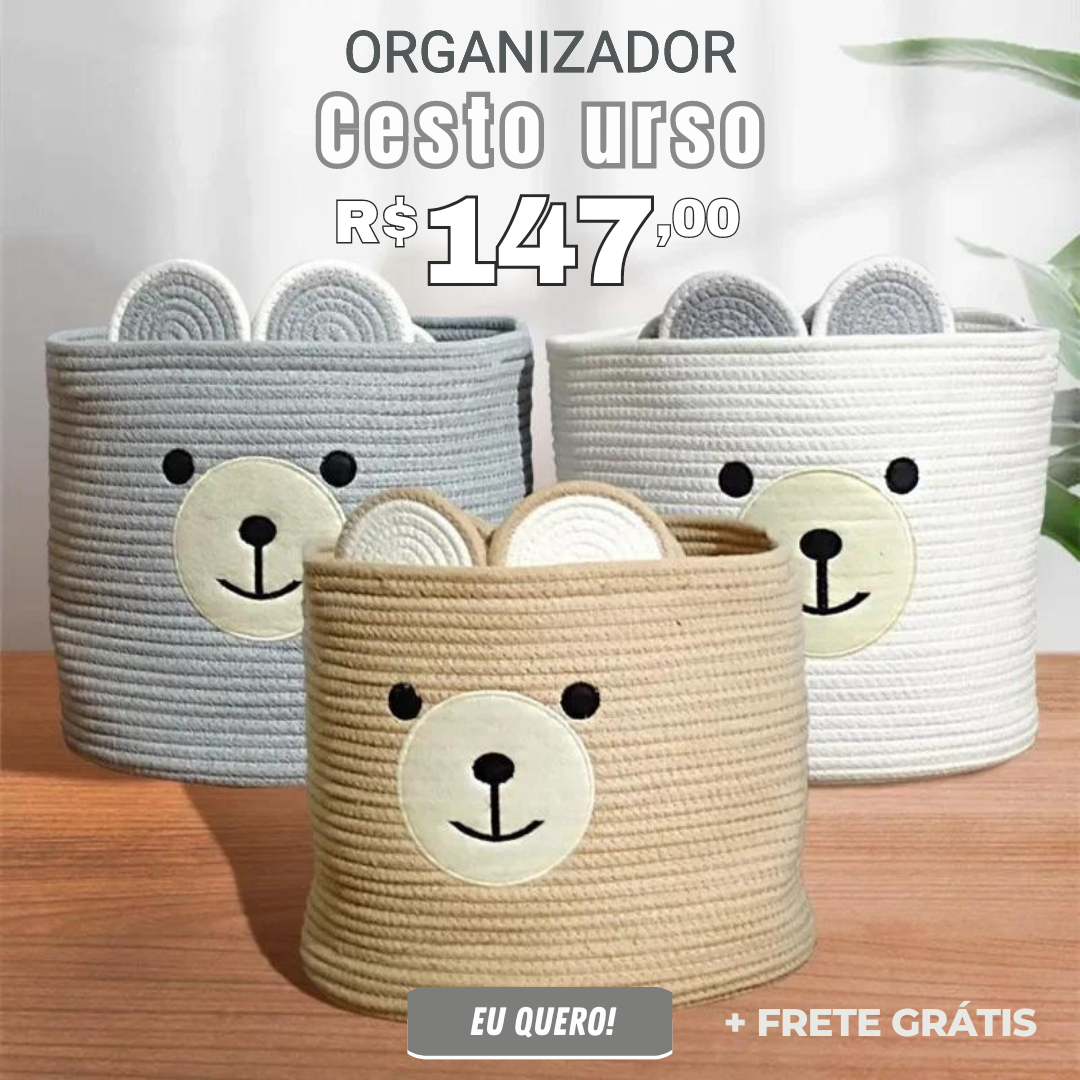 Cestinha Urso - Lançamento