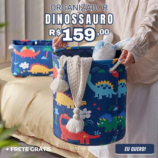 Cesto Dinossauro - Frete Grátis