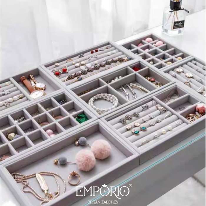 Organizador de Joias 4 em 1 - Kit com 4 Peças