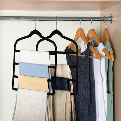 Cabides Luxo Veludo Preto Rosê – Kit 10 Peças