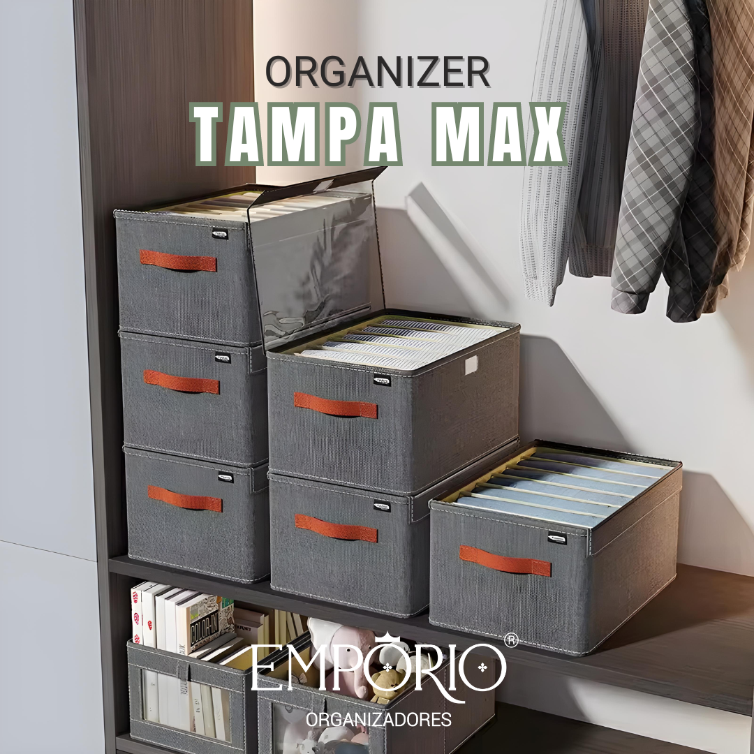 Organizer com tampa max - Leve 3 e Pague 2