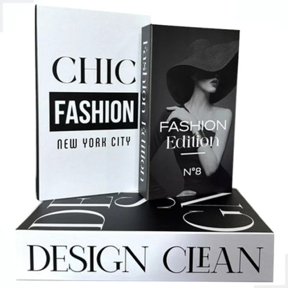 Kit Livros Decorativos Premium (3 Peças)