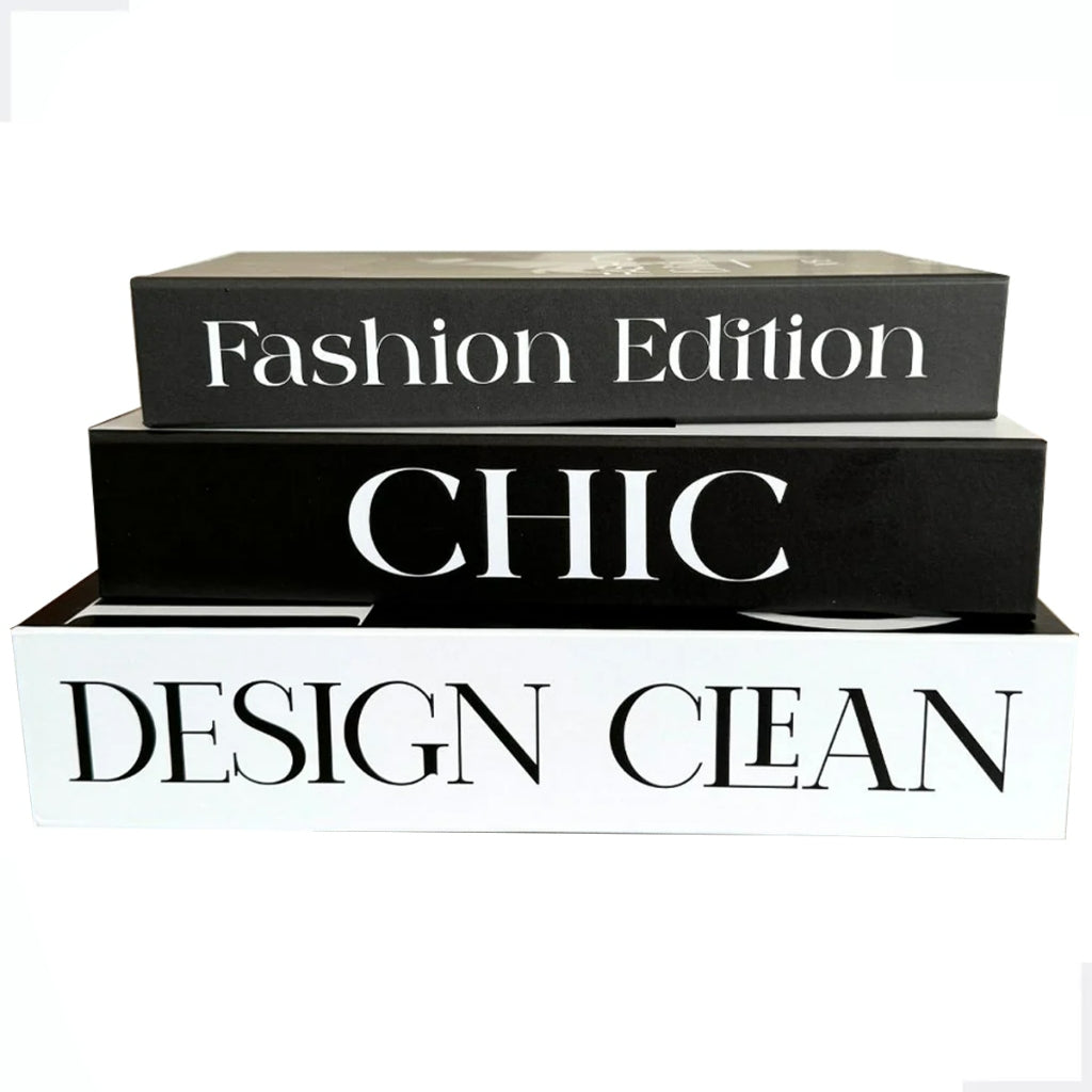 Kit Livros Decorativos Premium (3 Peças)