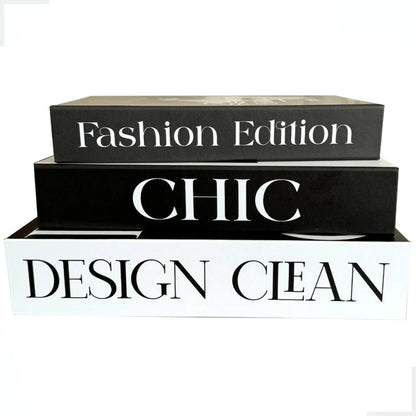 Kit Livros Decorativos Premium (3 Peças)