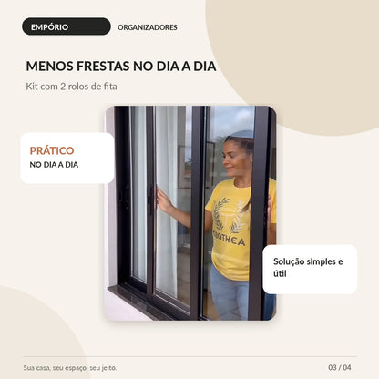 Kit com dois rolos de fita veda porta - imagem 3 de 4