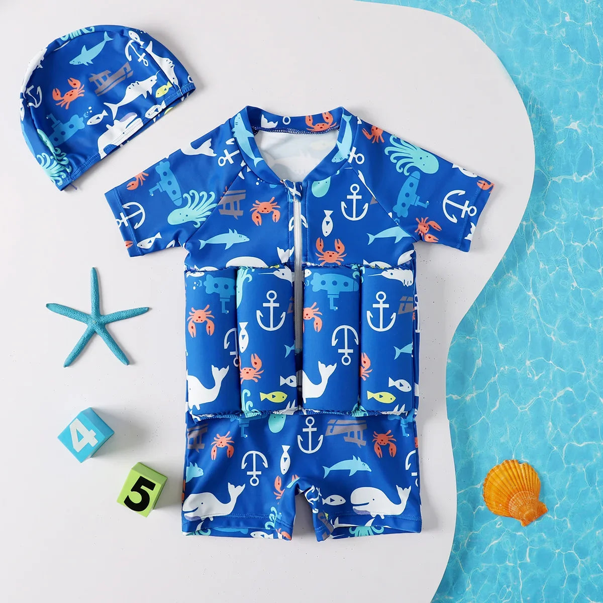 Maiô Flutuante Infantil AquaSafe – Mais Confiança para Brincar na Água