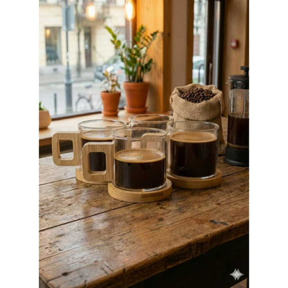 Coleção Bamboo Coffee - Kit com 6 un