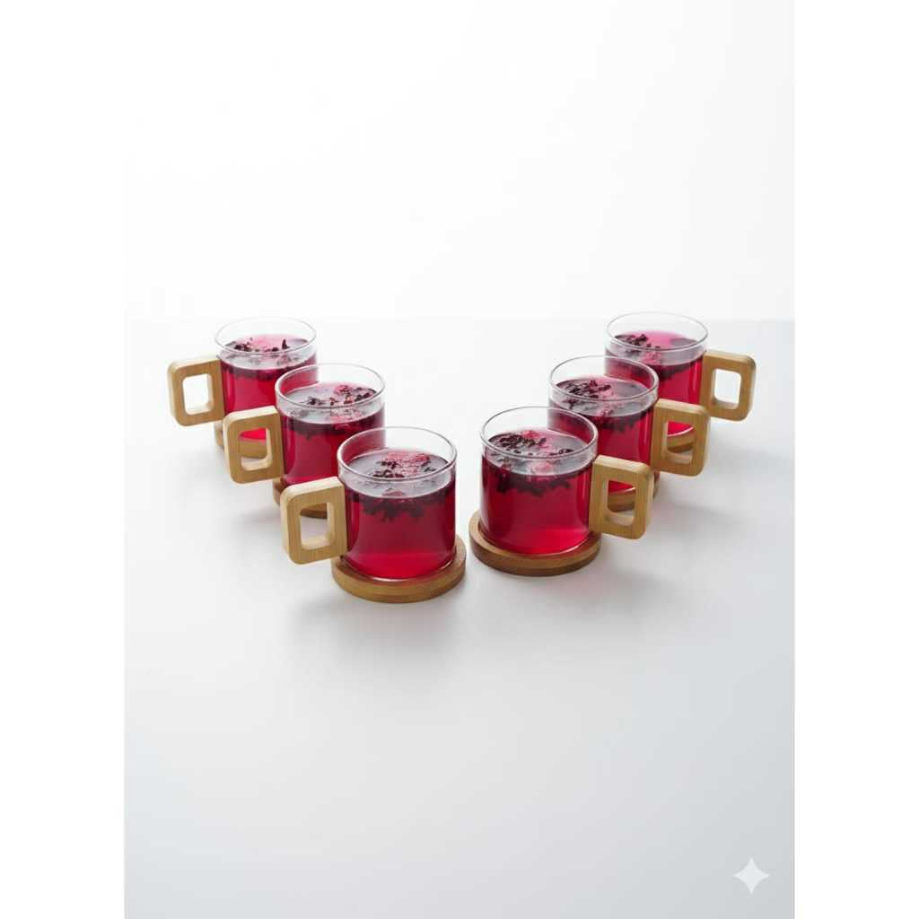 Coleção Bamboo Coffee - Kit com 6 un