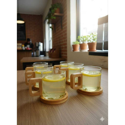Coleção Bamboo Coffee - Kit com 6 un