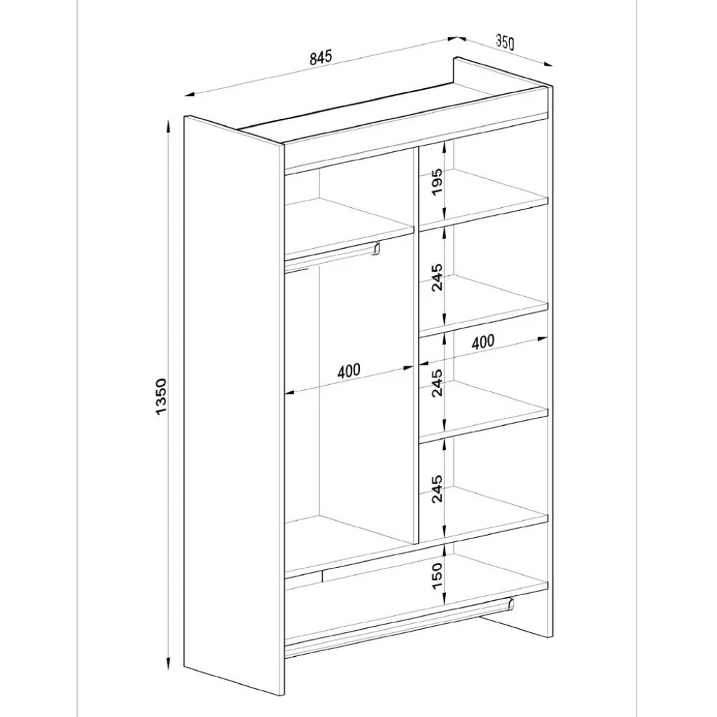 Closet Bianca- 100% MDF