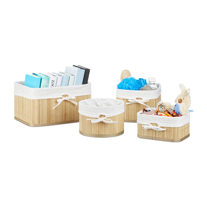 Caixas Naturale – Kit 4 Peças