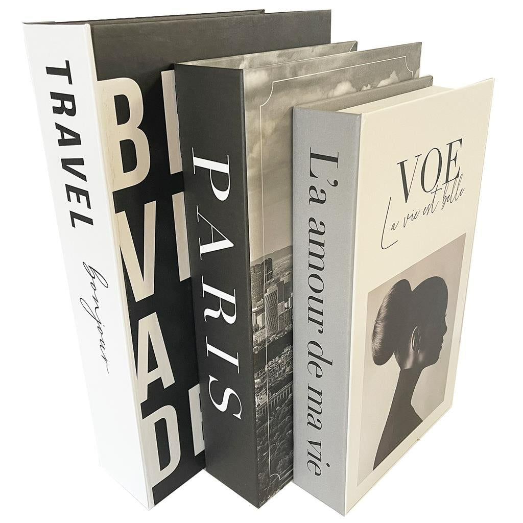 Kit Livros Decorativos Premium (3 Peças)