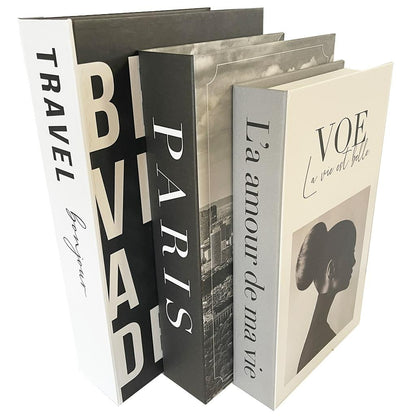 Kit Livros Decorativos Premium (3 Peças)